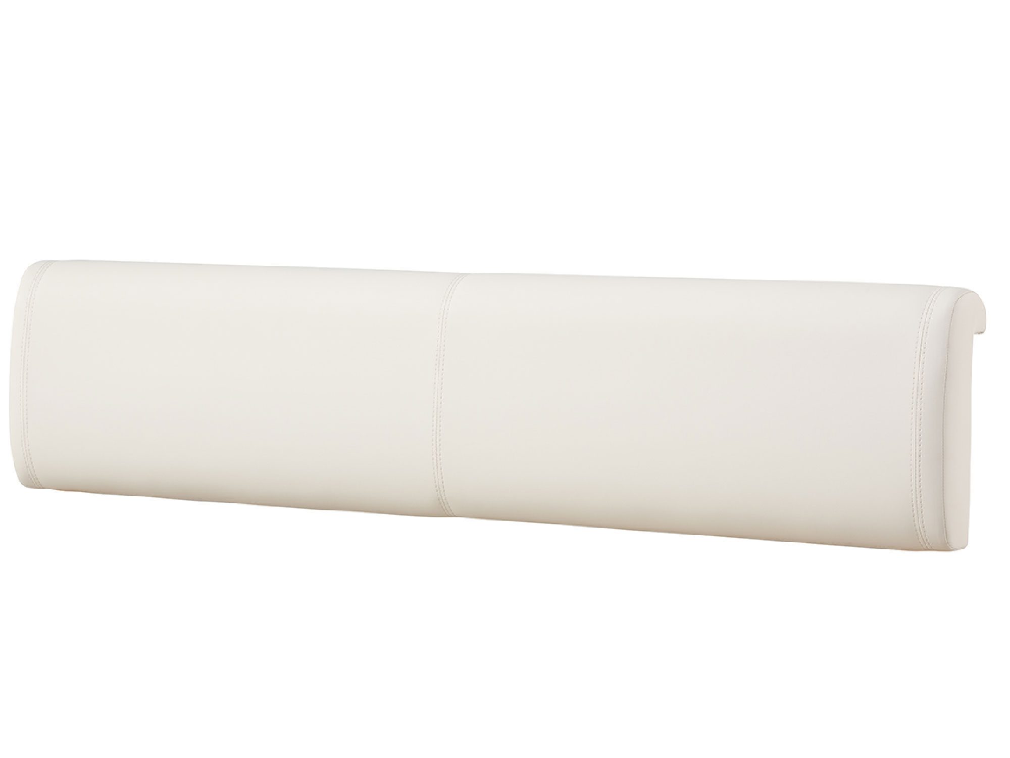 Beżowy tapicerowany zagłówek do łóżka