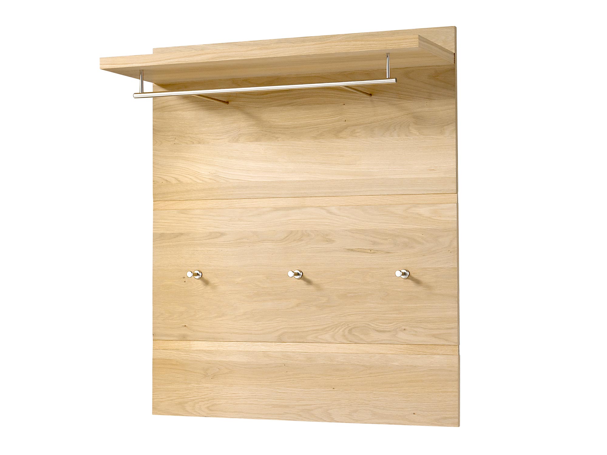 Panel wieszakowy do przedpokoju z trzema haczykami