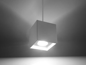 Miniaturka 14 - Biała lampa sufitowa LED w jasnym przedpokoju nowoczesnym