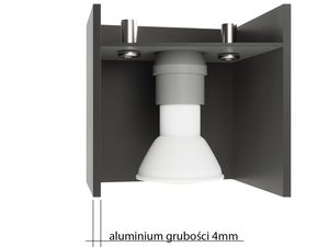 Miniatura 3 - Detail na svítidlo lampy stropní LED s černém stínidlem