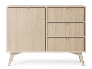 Miniatúra 16 - Svetlá komoda s tromi zásuvkami a skrinkou