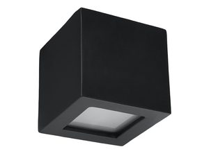 Miniatúra 16 - Moderná LED nástenka v čiernej farbe s mliečnym klošom