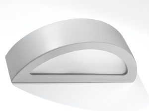 Miniatura 7 - Moderní bílý LED nástěnné svítidlo z zaobleným čelem