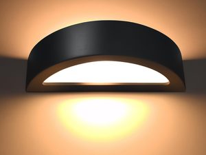 Miniatura 14 - Černý LED nástěnné svítidlo do nowoczesnych elewacji lub interiérů