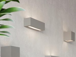Miniatura 12 - Sada šedých nástěnných svítidel LED v aranžmá obývacího pokoje ve stylu moderním