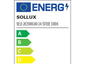 Miniaturka 13 - Etykieta energetyczna lampy LED typu Sollux z klasą F