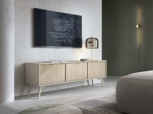 Miniaturka 8 - Salon z zestawem RTV w kolorze naturalnego drewn