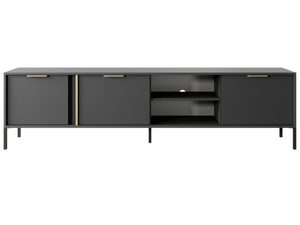 Miniatura 1 - Černá TV skříňka s nikou a třemi szafkami