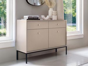 Miniaturka 4 - Aranżacja z beżową komodą i dekoracją w eleganckim wnętrzu