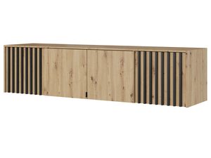Miniatura 1 - Moderní TV skříňka s dřevěnými panelami ve stylu skandynawskim