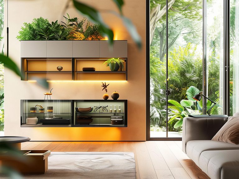 Nowoczesne komody i witryny do salonu