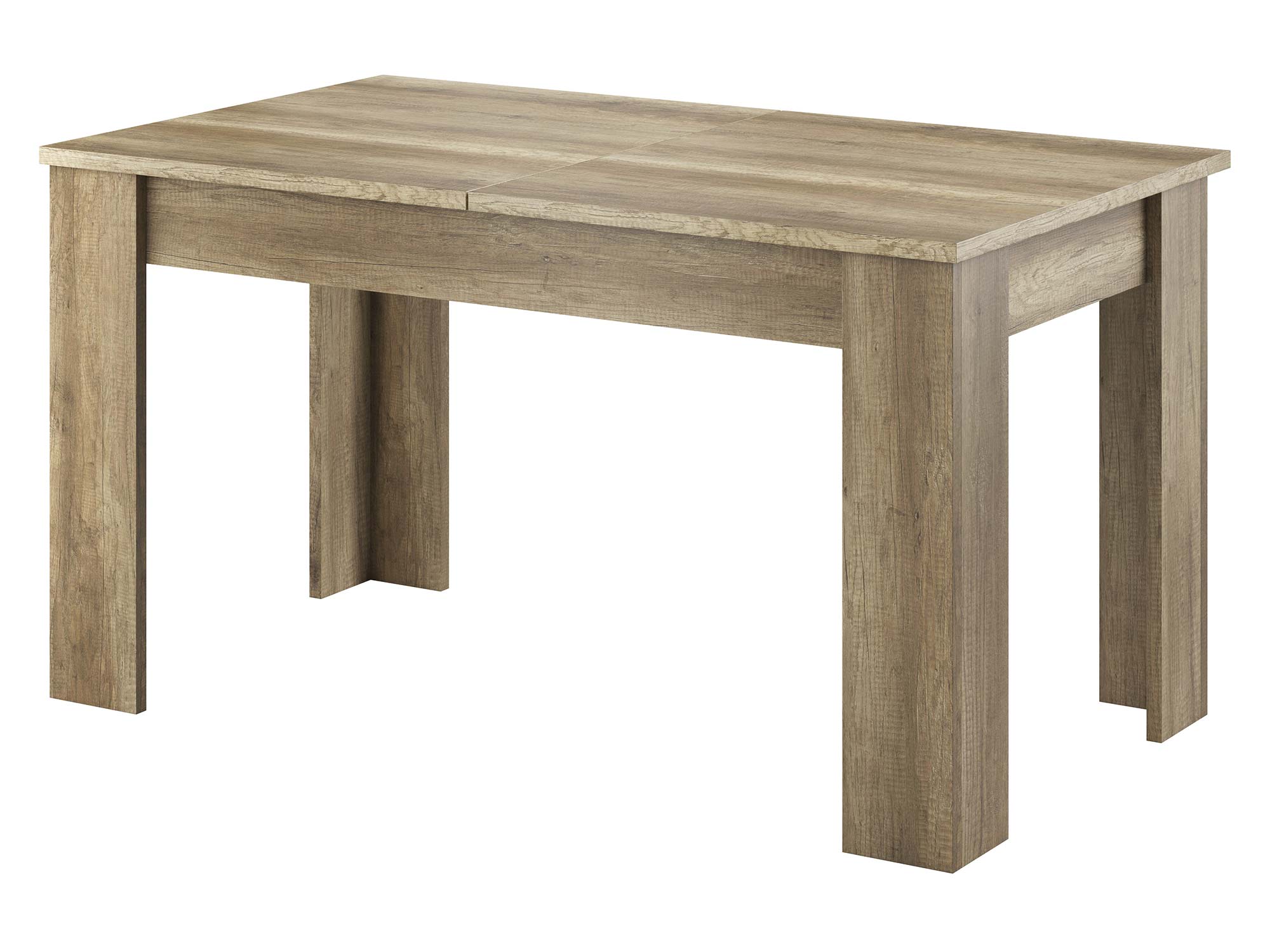 Stół rozkładany w kolorze jasnego brązu