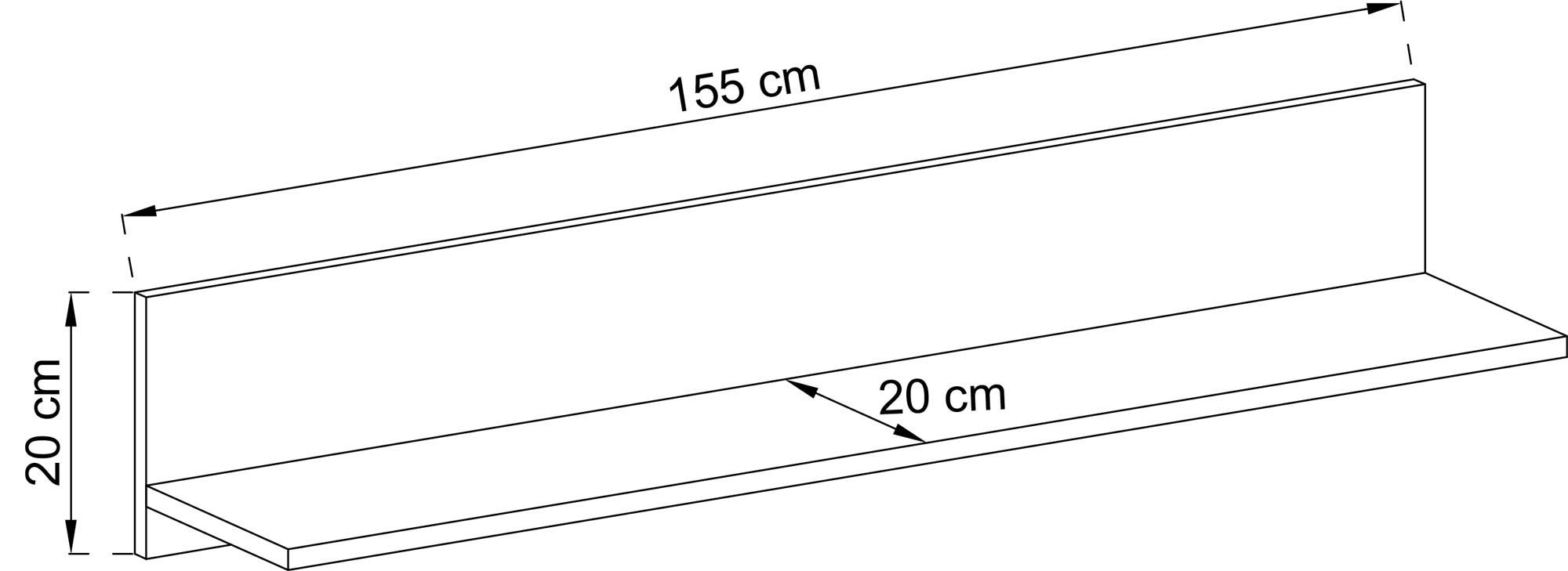 Wymiary klasycznej półki wiszącej