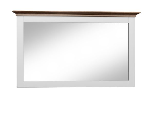 Zrcadlo v dřevěné rámu, klasický design