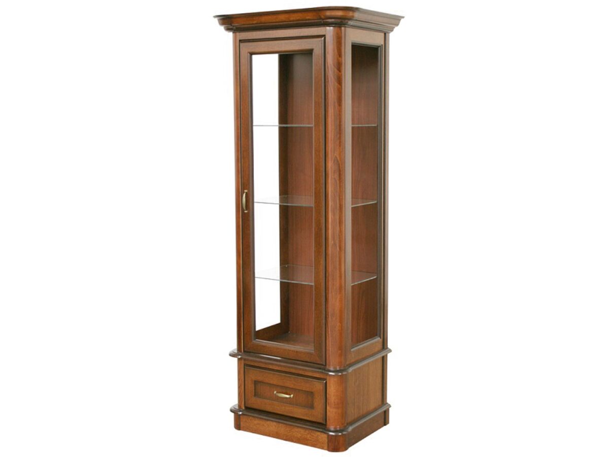 Luxuriöse antike Vitrine Antik-Kirsche Bawaria B15