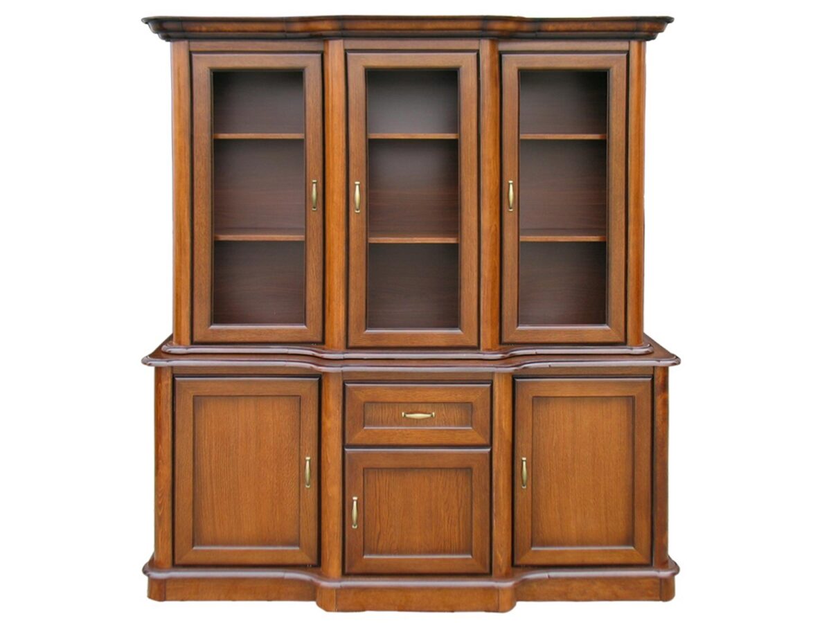 Klassische Vitrine Kirsche Antik BAWARIA B32+B30