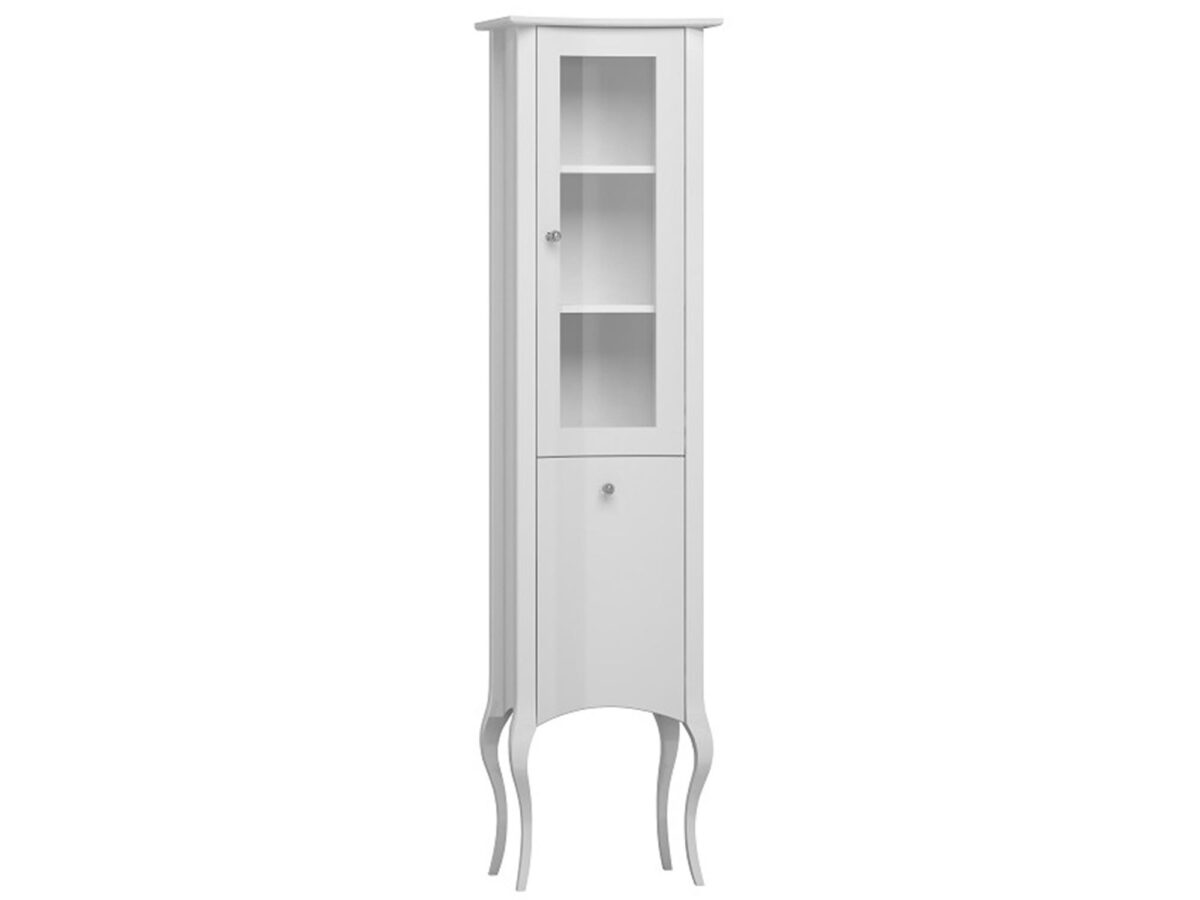 Schmale Vitrine Hochglanz Barocco New BN08