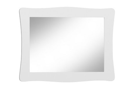 Prostokątne lustro z dekoracyjną ramą w klasycznym stylu do eleganckiego salonu