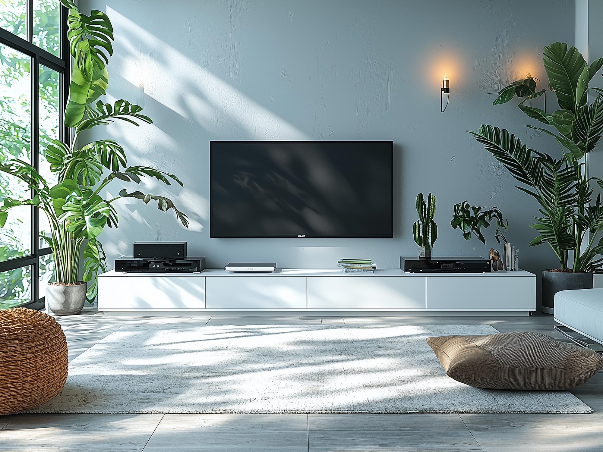 Bílá TV skříňka – jak ji zakomponovat do obývacího pokoje