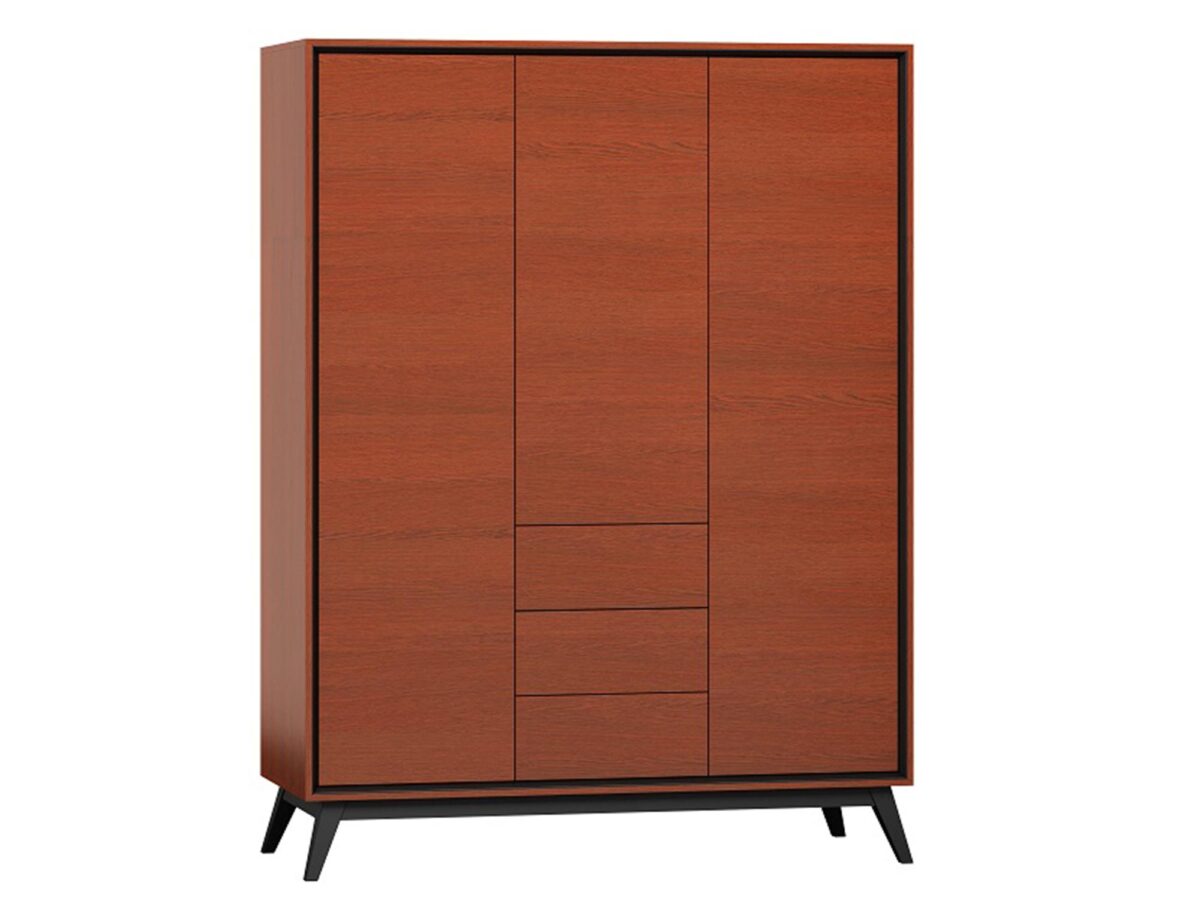 3-türiger Kleiderschrank Kastanie Boston BS14