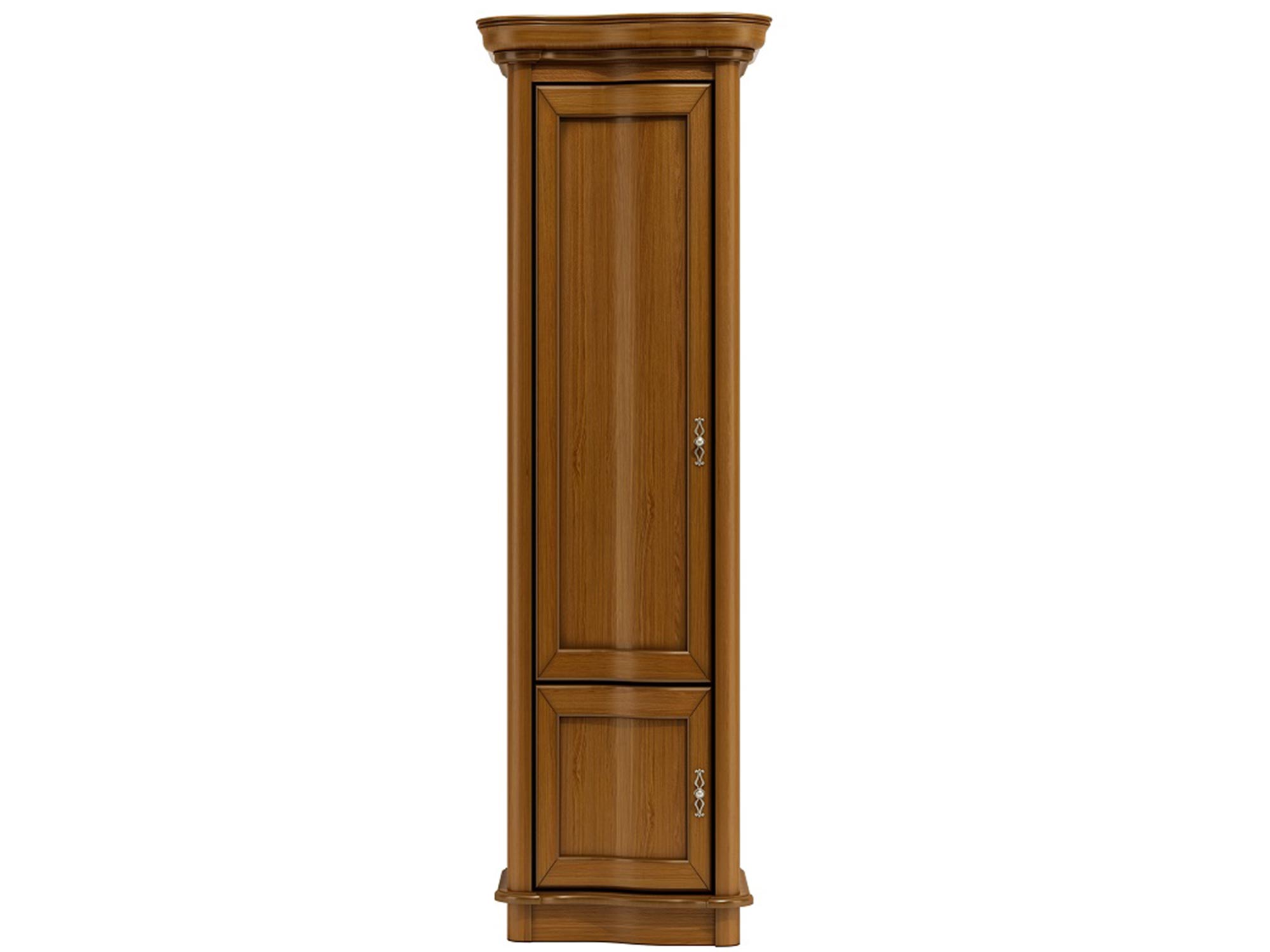 Wąska szafa z drewnianymi frontami