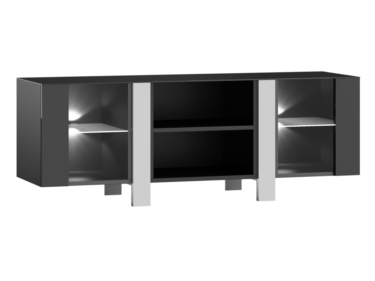 Moderne TV-Kommode Spiegel-Effekt CROMO CL01