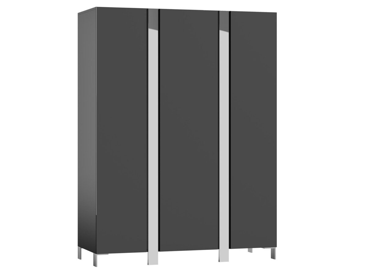 Verchromter dreitüriger Kleiderschrank Cromo CL11