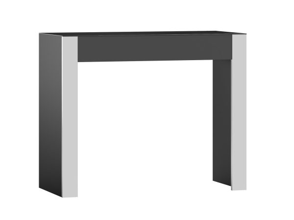 Moderní psací stůl s kovovými nohami a jednoduchým, geometrycznym designem do stylowego gabinetu