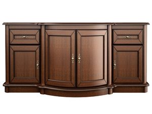 Miniatúra 5 - Drevená komoda s mnohými zásuvkami, vyrezávanými detailmi a klasickým vyhotovením do elegantného interiéru