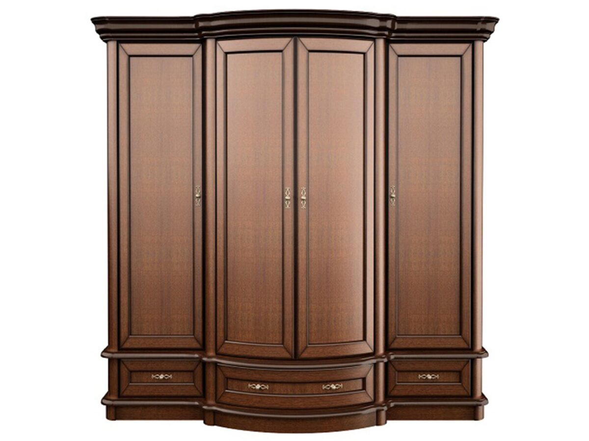 Klassischer Kleiderschrank 3-türig braun Hawana H36