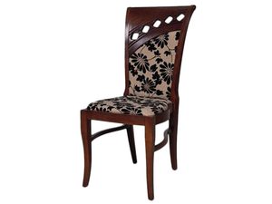 Miniatúra 4 - Drevená stolička s čalúneným sedadlom v klasickom štýle do elegantnej obývačky