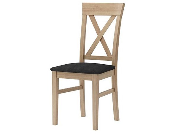 Stylové dřevěné židle z čalouněným sedákem