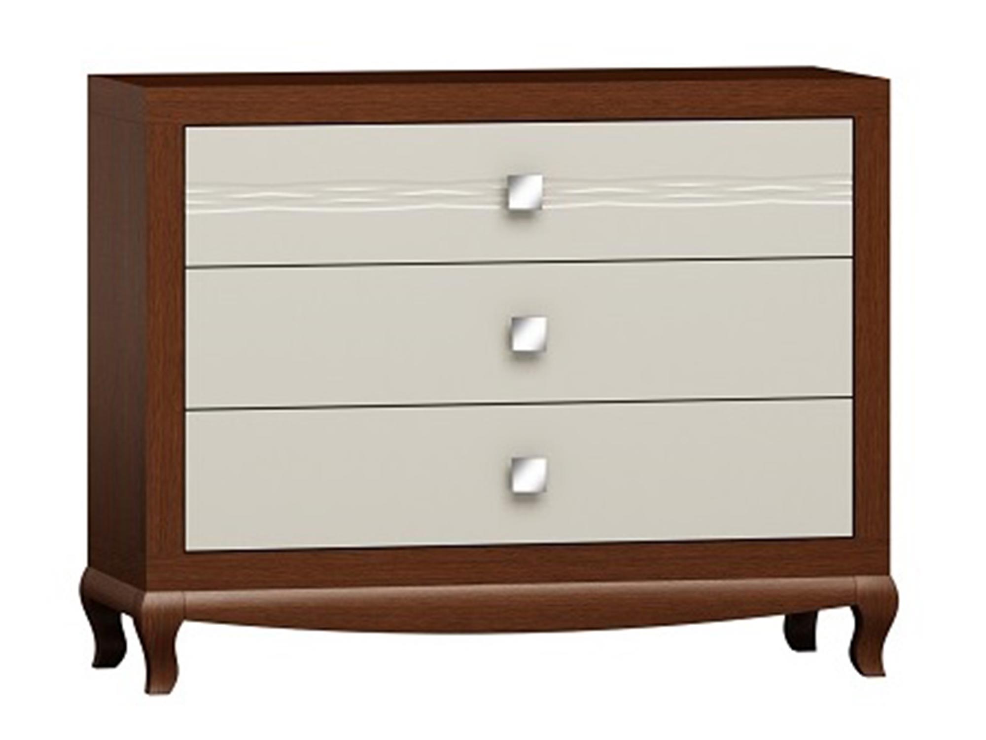 Klasyczna komoda z drewnianymi frontami, rzeźbionymi nogami i dekoracyjnymi uchwytami do stylowego wnętrza Klasyczna komoda z drewnianymi frontami, rzeźbionymi nogami i dekoracyjnymi uchwytami do stylowego wnętrza