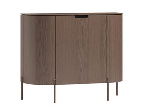 Miniatúra 6 - Moderná drevená komoda na vysokých, kovových nožičkách