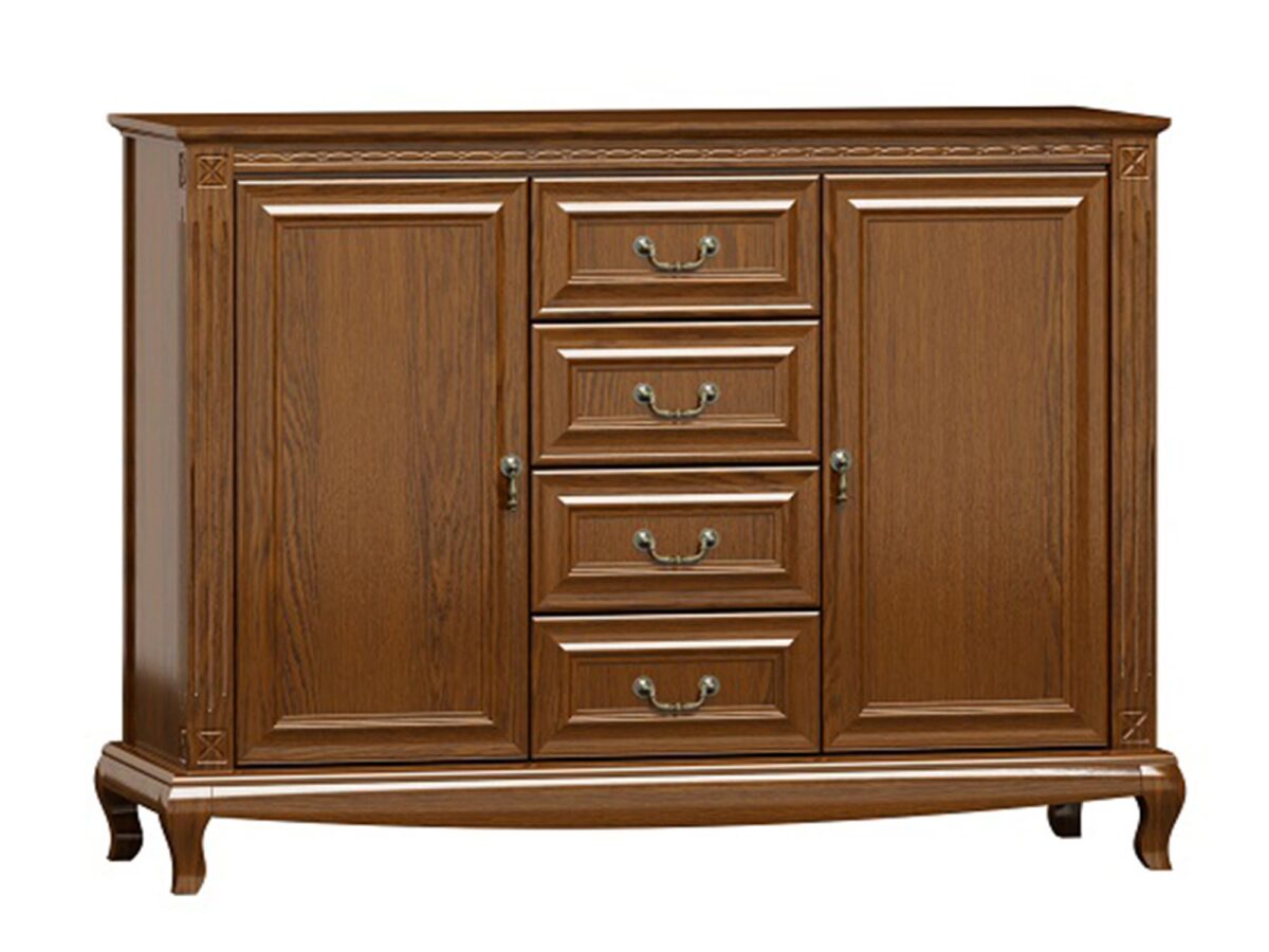 Elegante Kommode Walnuss KASHMIR R08