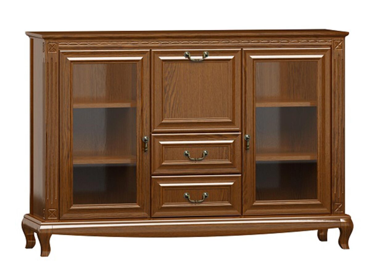 Zeitlose Kommode Walnuss KASHMIR R10