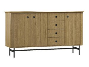Miniatúra 7 - Drevená komoda so skrinkami a zásuvkami, moderný štýl, dub z masívneho dreva