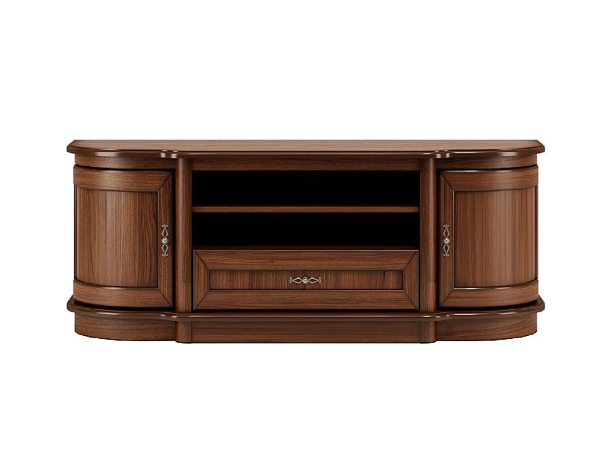Braune Kommode Nussbaum furniert Wersal W02