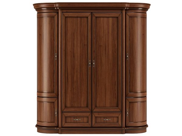 Elegantní hnědá šatní skříň WERSAL W30