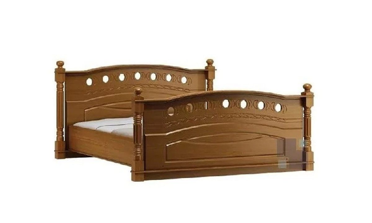 Doppelbett Eiche Nussbaum 160×200 cm CAREN C34
