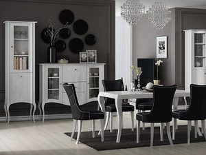 Miniaturka 3 - Jadalnia z eleganckim stołem w kolorze białym
