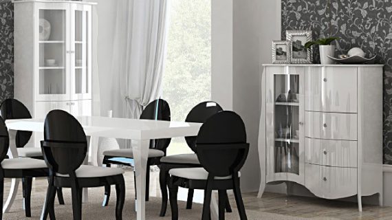 Miniaturka 1 - Jadalnia w stylu glamour