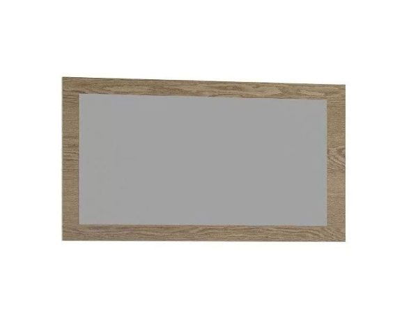 Zrcadlo v dřevěné rámu, poziomy uspořádání, moderní styl