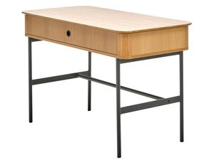 Miniatura 2 - Dřevěné psací stůl s kovovými nohami, loftový styl, dub masivního dřeva