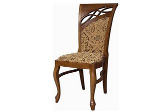 Miniatúra 6 - Drevená stolička s vyrezávanými nohami a čalúneným sedadlom v klasickom štýle do elegantného interiéru