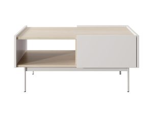 Miniatura 7 - Moderní konferenční stolek v barvě bílým s kovovými nohami