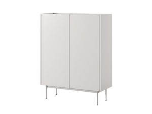 Miniatura 7 - Bílá komoda s kovovými nohami a minimalistickém wzornictwem
