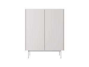 Miniatura 6 - Bílá komoda s kovovými nohami a minimalistickém wzornictwem