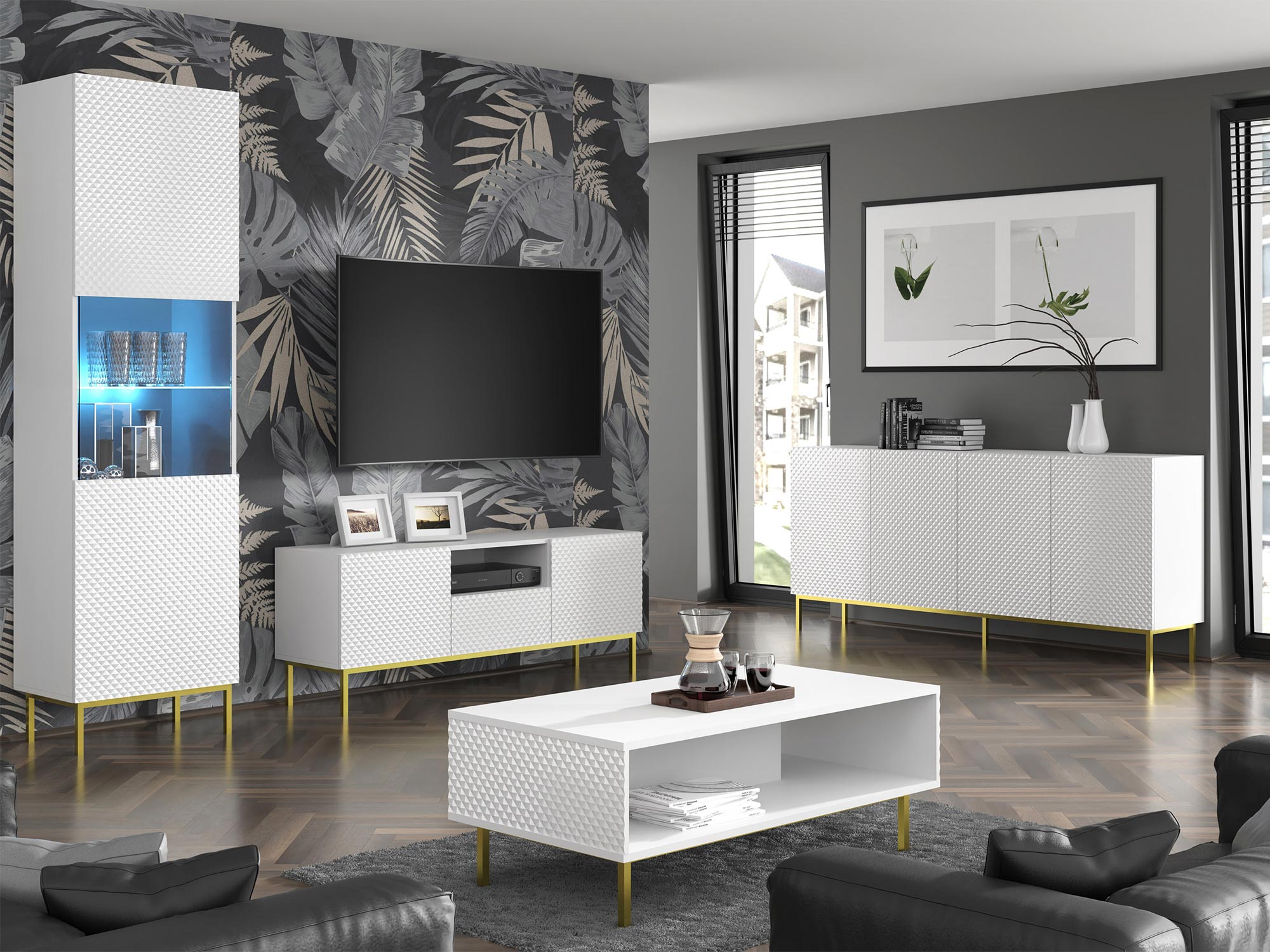 RAV-C_Bialy_ver8-9-10-10v2_-kopia_compress Nowoczesny salon z białymi i meblami RTV, styl industrialny