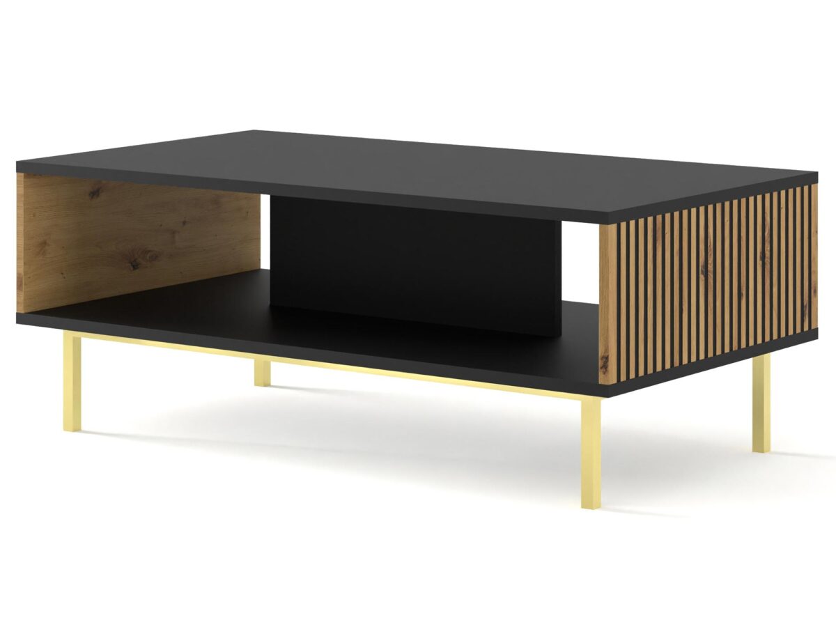 Couchtisch minimalistisch mit Ablagen NAVIA